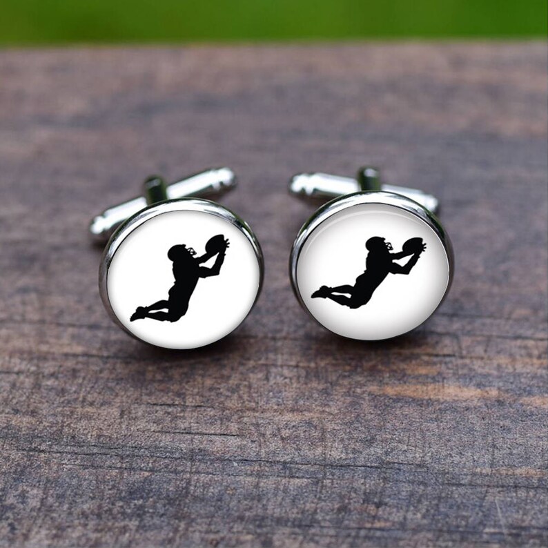 Football Team Club Sports Games cufflinks American Football Cuff links silver christmas gifts Sports ball cuff links Mens Cufflinks