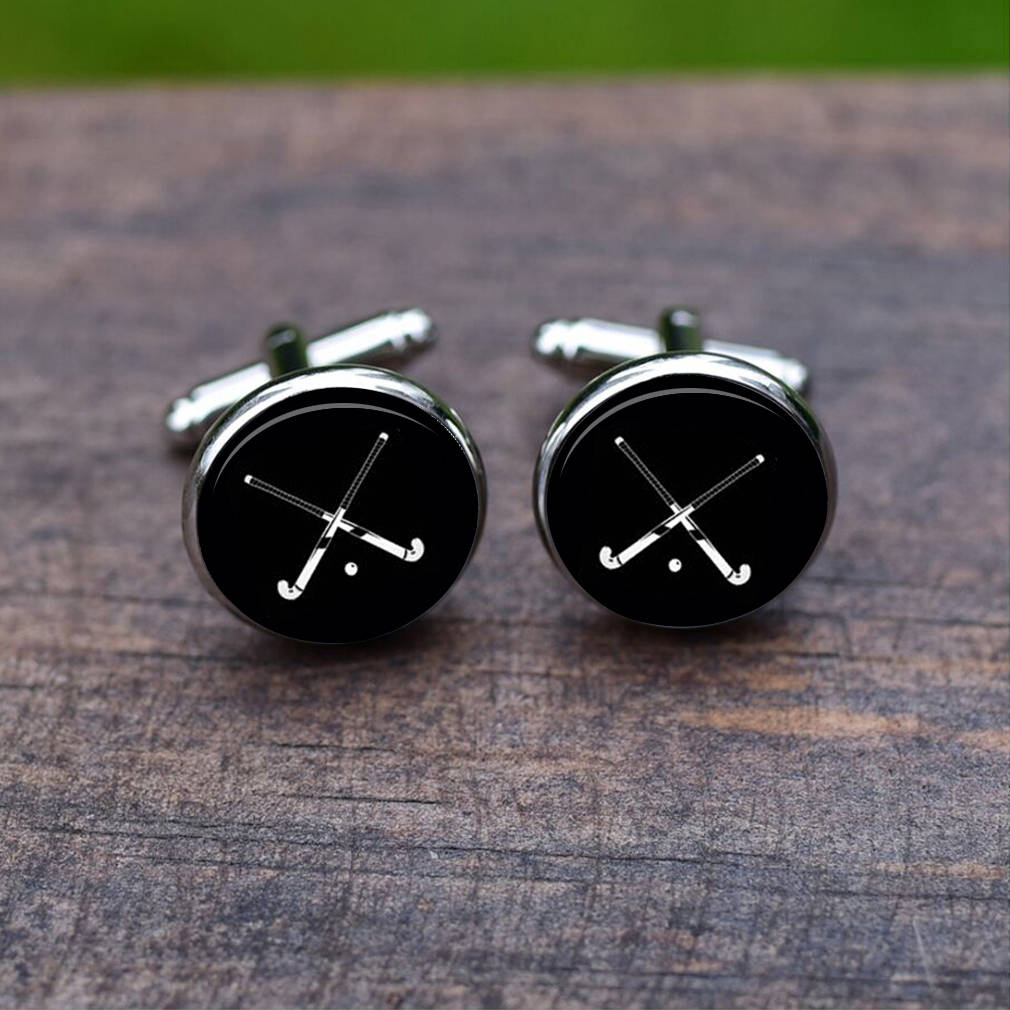 Field hockey Cufflinks Custom team cufflinks Hockey fan Etsy