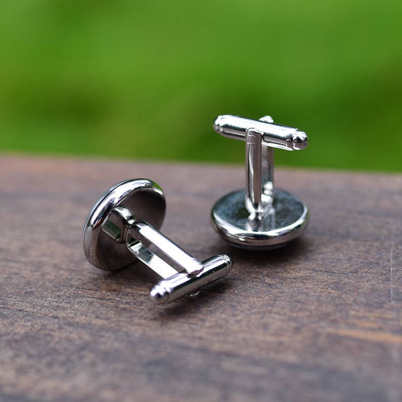 groomsmen Cufflinks tie bar tie pin Accessories Monogrammed cufflinks and tie clip Silver Personalized Gift initial letter studs