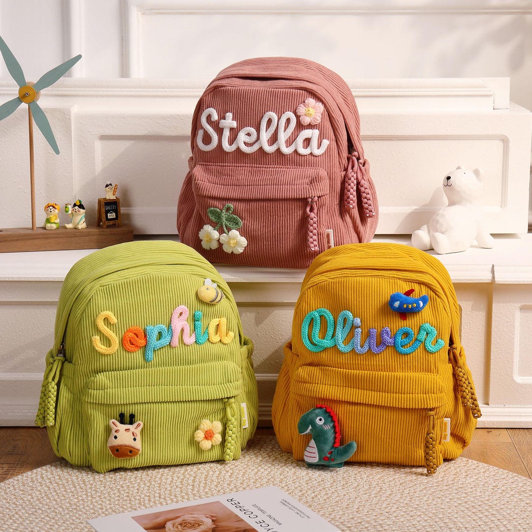 Custom Toddler Backpack, Personalized Backpacks With Name Gift, Name ...
