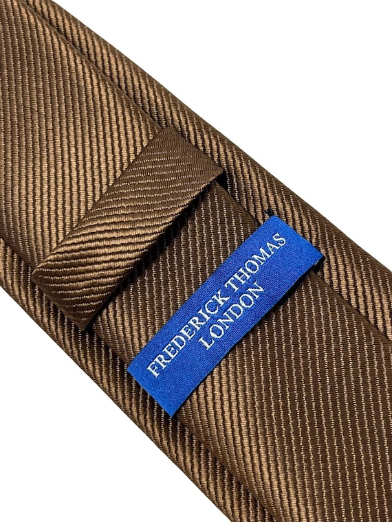 Cravate En Cuir Marron Chocolat Pour Homme Frederick Thomas Fait Main Royaume-Uni
