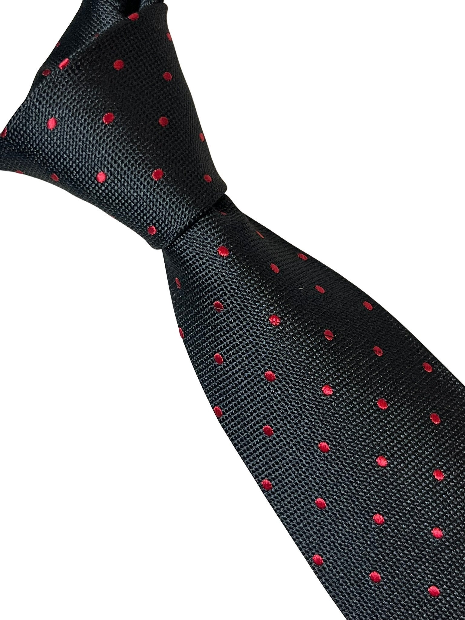 Cravate En Cuir Rouge Marron Style Géométrique Frederick Thomas – Neuve Avec étiquettes, Fabriquée Au Royaume-Uni