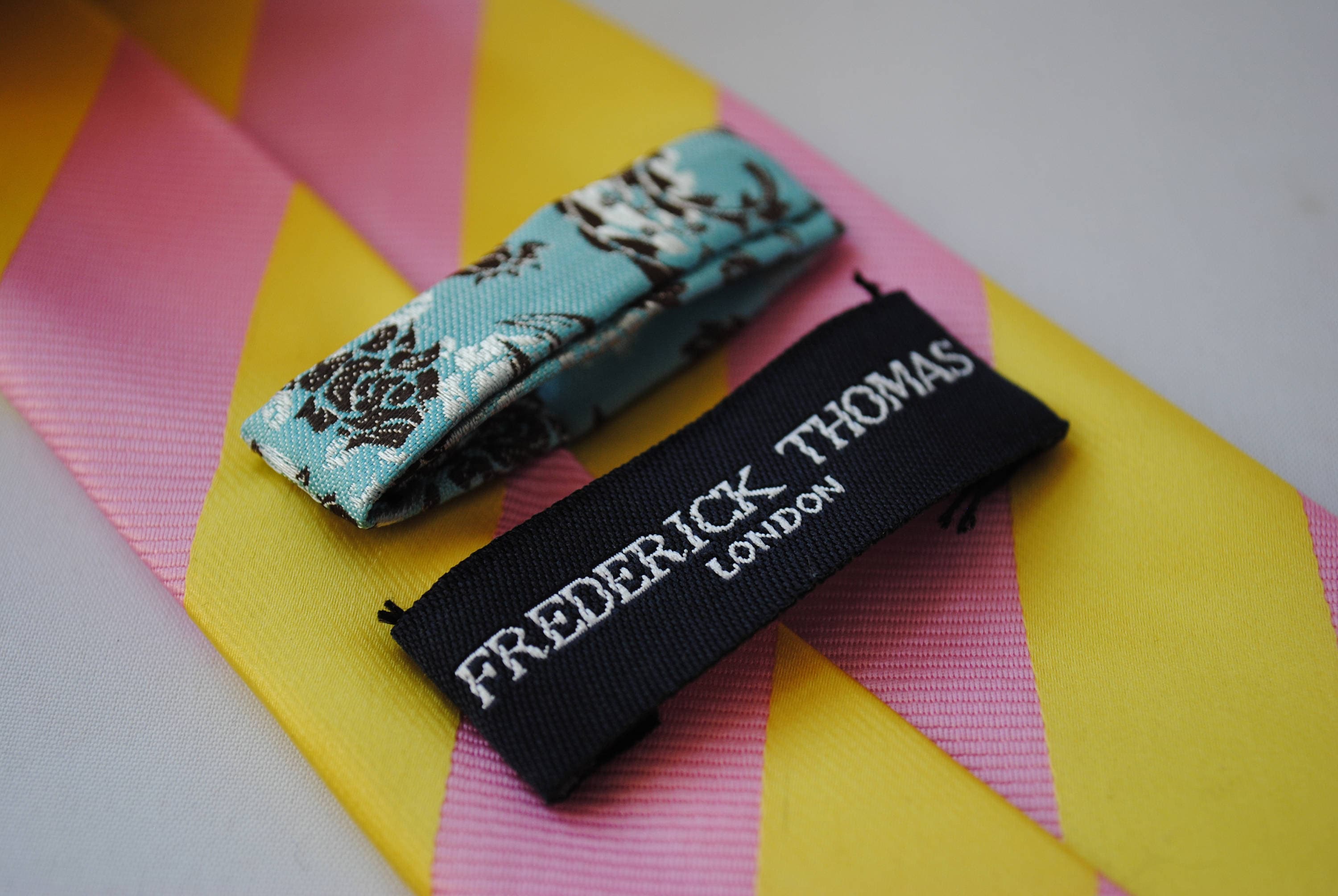 Frederick Thomas Turchese E Arancione Barbiere Cravatta A - Foto 4