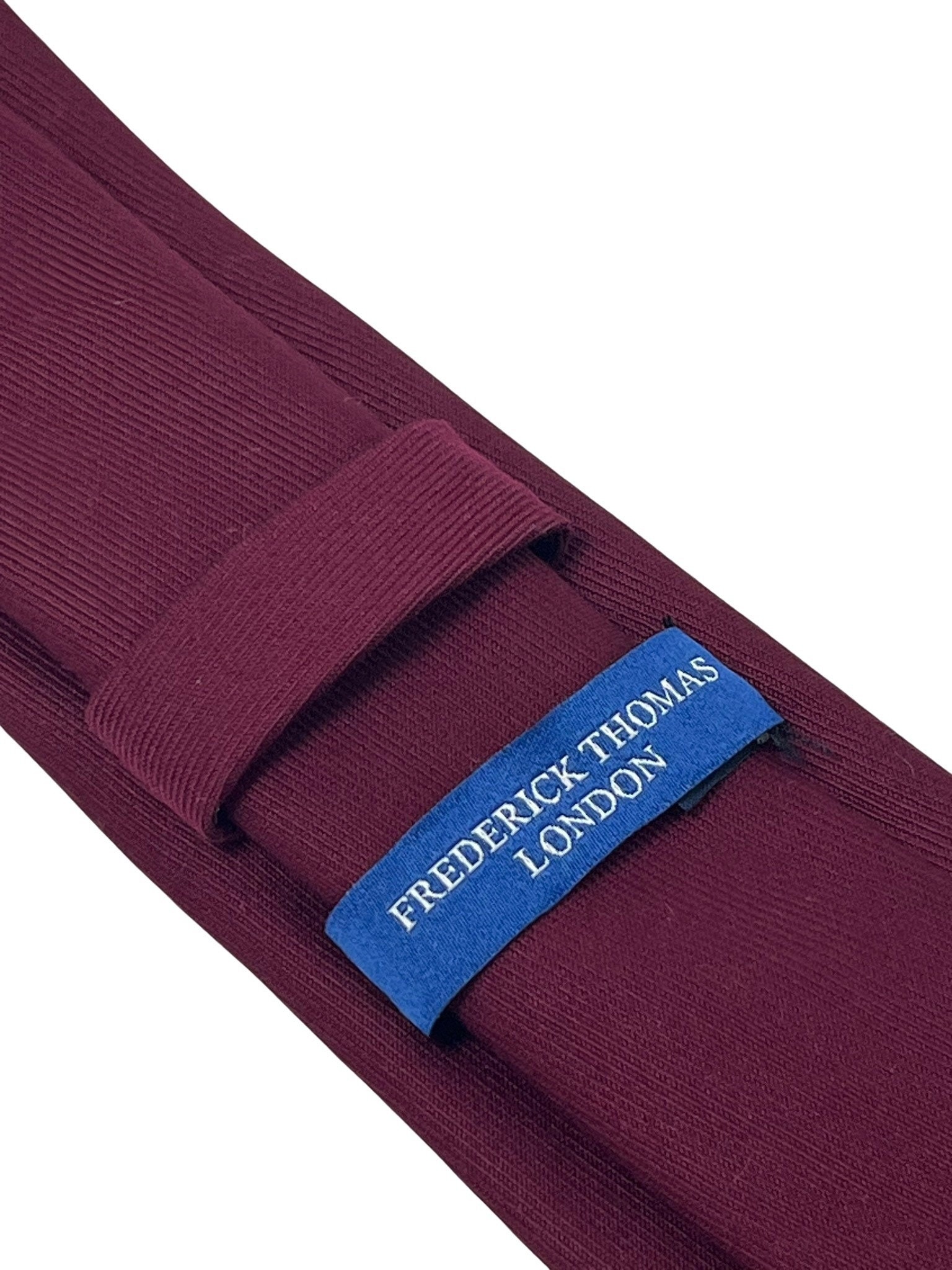 Cravate En Laine Fine Bordeaux - Frederick Thomas | Skinny, Fait Main Au Royaume-Uni