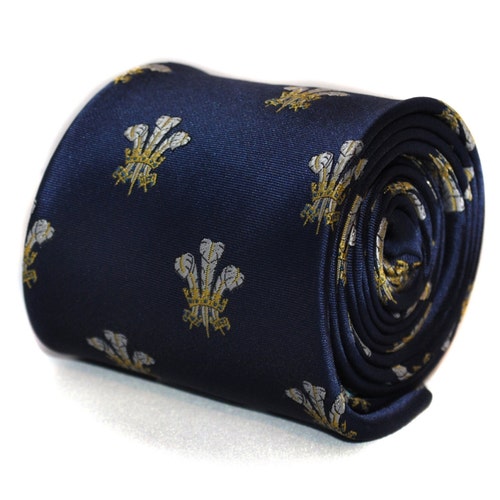 Navy Tie With Crab Embroidered Design With Signature Floral - Etsy