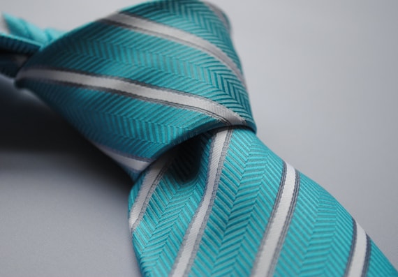 Corbata Estrecha Boda Azul - Vizenzo