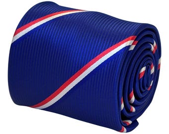 Netherlands flag mens tie navy dark blue design classic 8cm width by Frederick Thomas