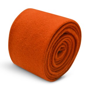Plain Burnt Orange 100% Wool Men's Tie by Frederick Thomas FT3463 - Etsy