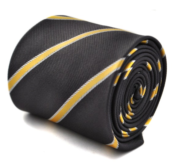 yellow grey tie