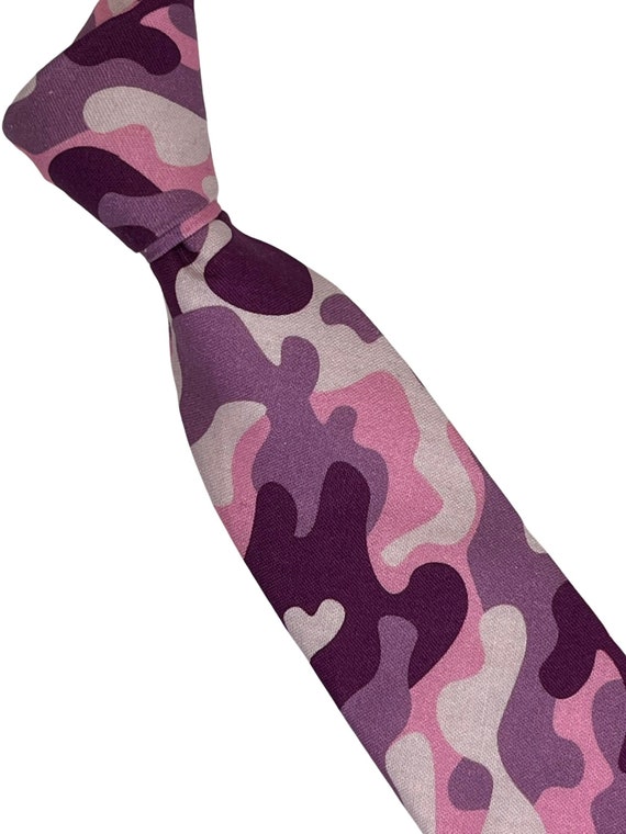 purple camo tie