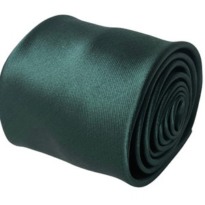 racing forest dark emerald green silky wedding men-s classic tie necktie by Frederick Thomas