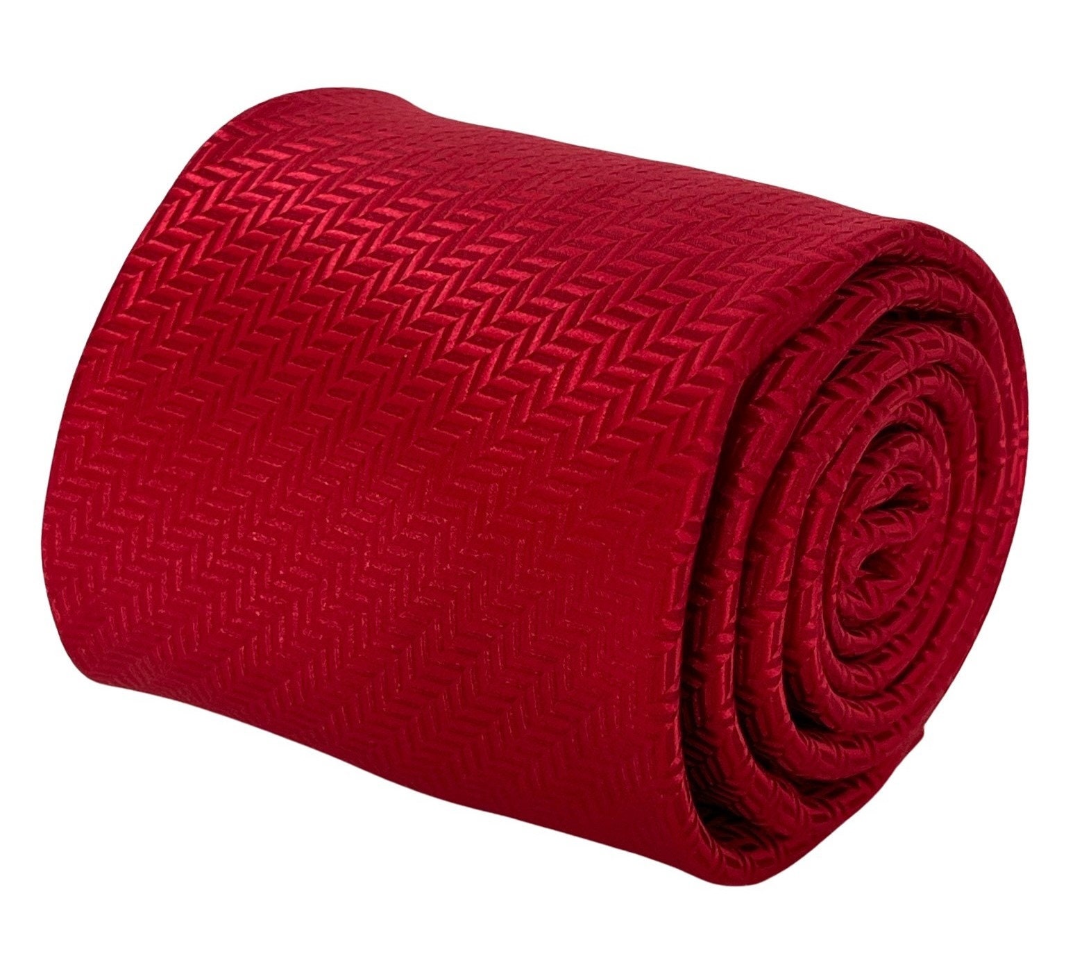 MicroSuede Burnt Red Tie Traditional