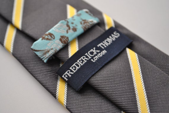 yellow grey tie