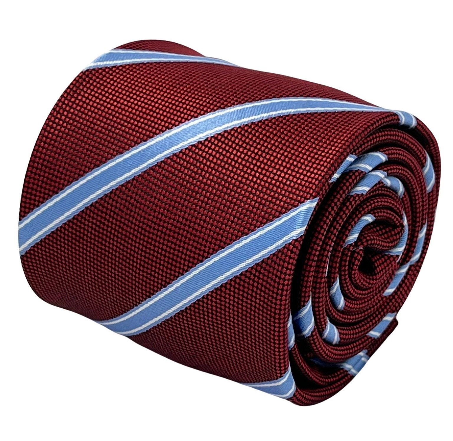 Cravatta Brooks Brothers Seta Righe Rossa Bianca Blu 58"