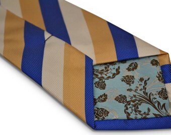Frederick Thomas Marineblau Krawatte mit Krone Design Ft1877 