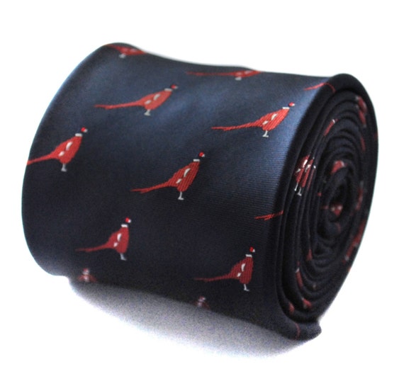 navy pheasant tie