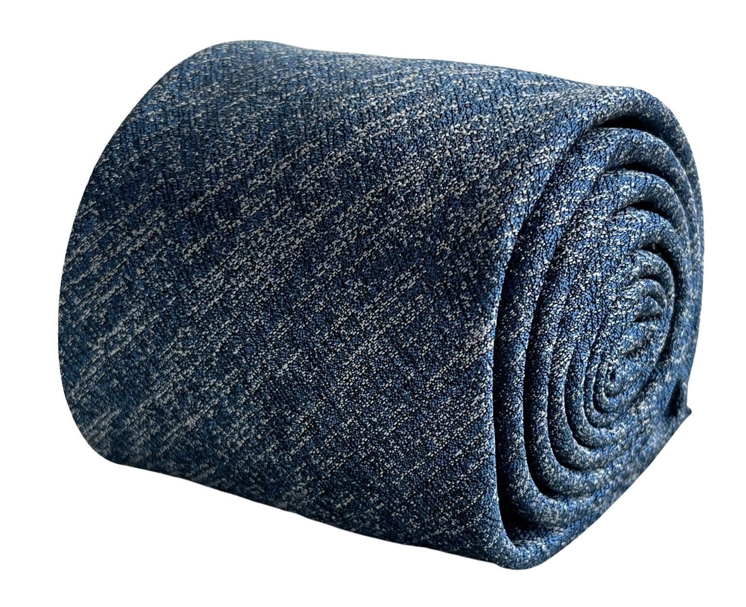 Cravatta classica bianca con strisce blu | Classy Men Collection