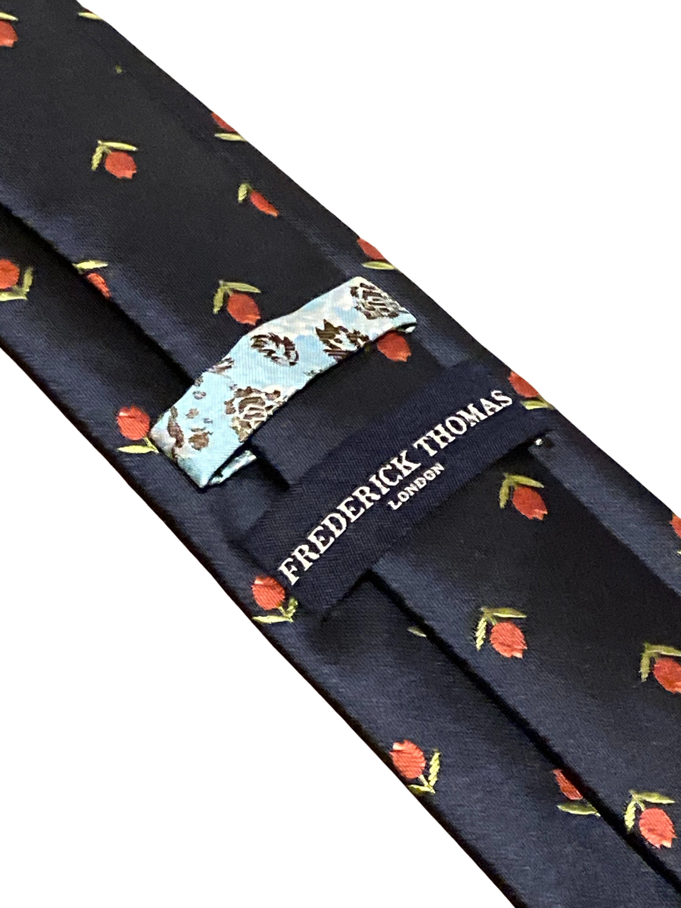 Navy Men-s Tie With Dutch Tulip Flower Embroidered Design - Etsy