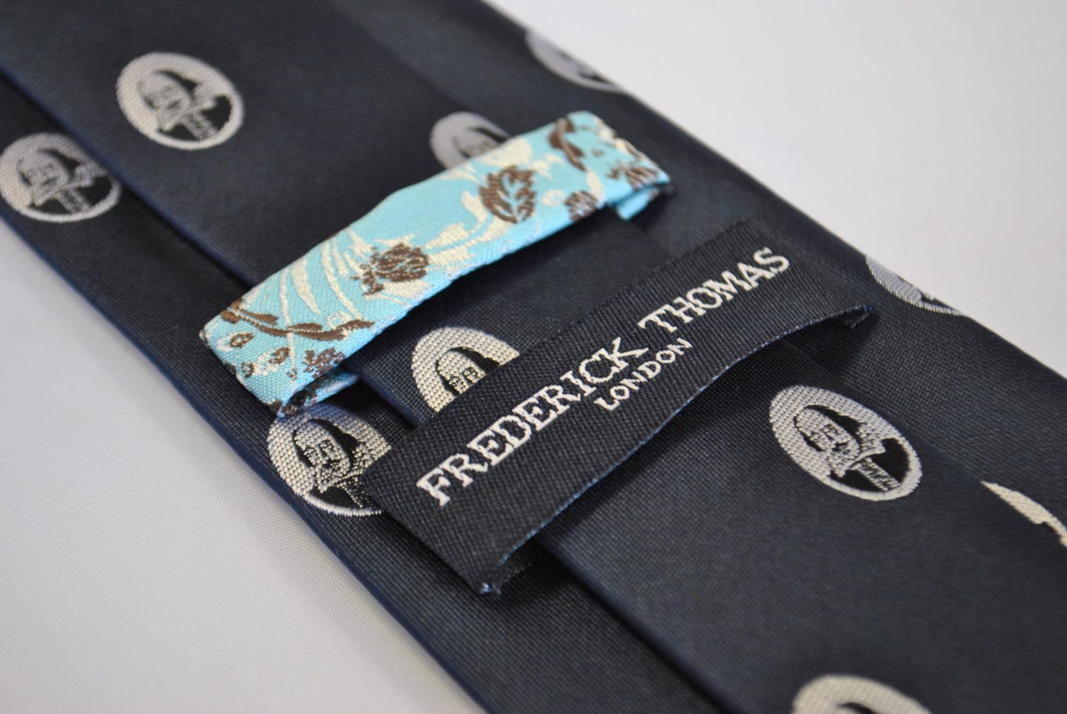 Navy Blue Tie With William Shakespeare Design With Signature - Etsy