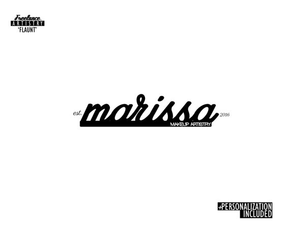 Makeup Artist Logo Watermark Minimalist Logo Brand Name Etsy Makeup Artist Logo Watermark Minimalist Logo Brand Name Etsy