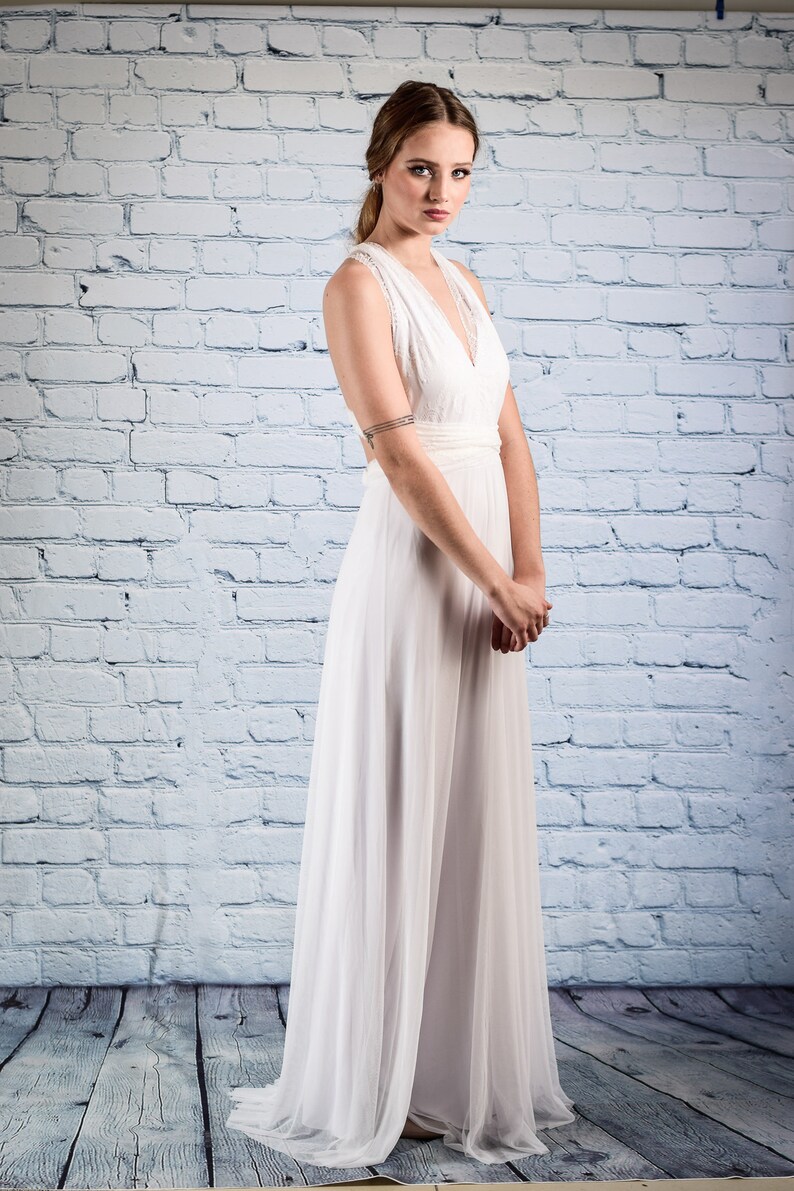Infinity dress Simple wedding dress. convertible dress wedding | Etsy