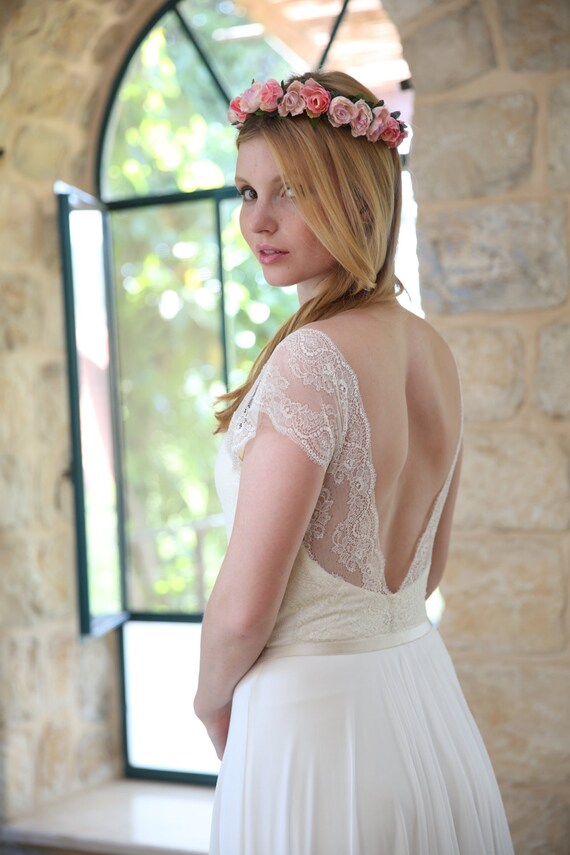 Valery On Sale Boho Wedding Dress Lace Wedding Dress Beach Etsy