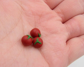 Dollhouse Miniature Tomatoes, Doll Mini Veggies, Mini Tomatoes