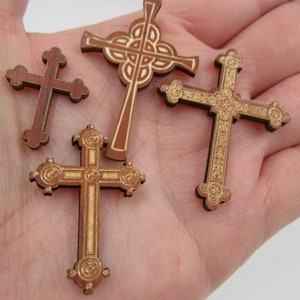 Miniature Wood Cross, Dollhouse Cross, Decorative Cross image 3