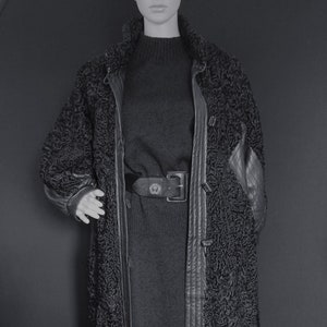Manteau astrakan noir Etsy France