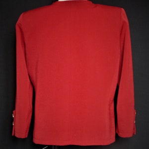 Yves Saint Laurent variation Veste rouge pure laine vintage années 90 taille 40FR image 6