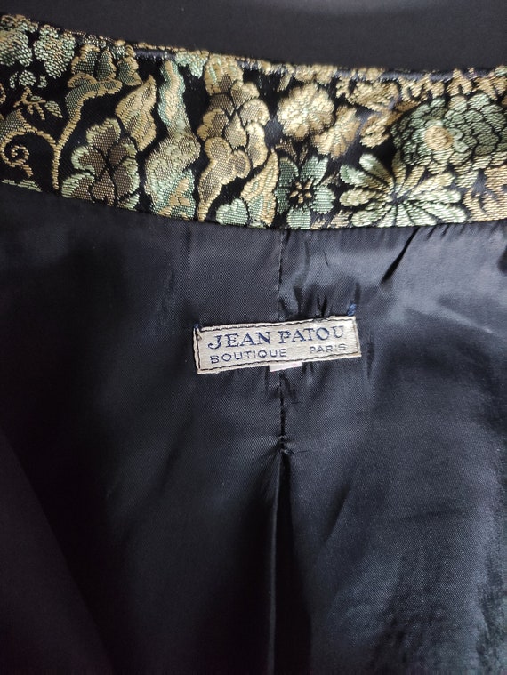 Jean PATOU Paris - dressy jacket, brocade, floral… - image 8