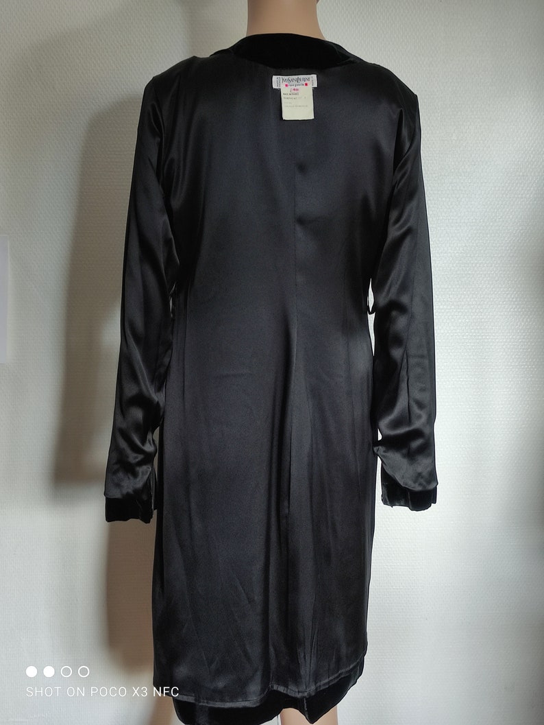 Yves Saint Laurent Rive gauche cocktail/evening/dress dress vintage 80s size 38 FR image 9