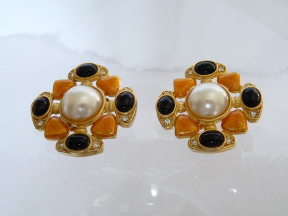 Paire de clips Hermès vintage - Rosemarket Vintage Paire de clips Hermès vintage - Rosemarket Vintage