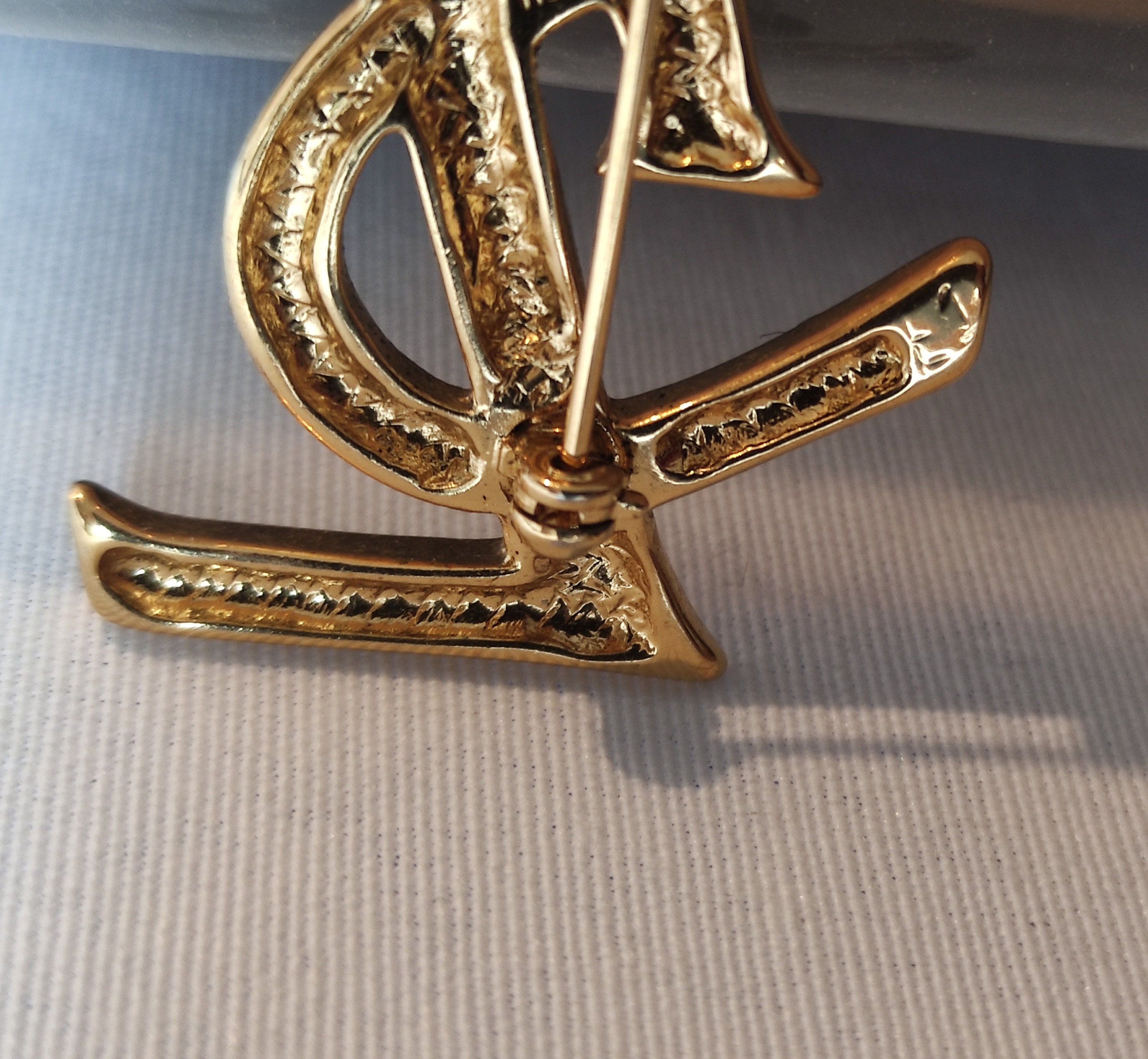 YVES SAINT LAURENT Vintage Gold Plated Flower Brooch Ysl Rive Gauche  Jewelry -  Denmark