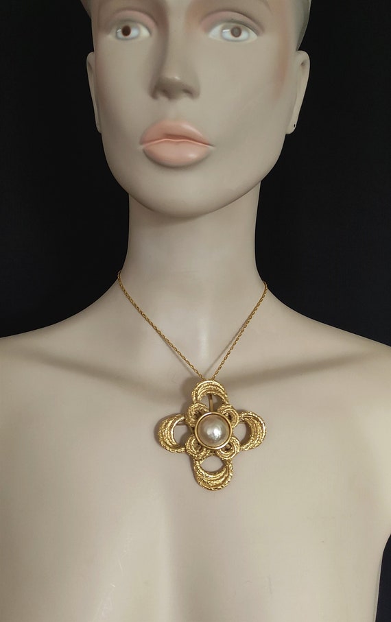 Yves Saint Laurent - bijoux/pendentif/grande broc… - image 6