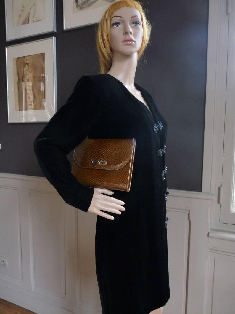 Yves Saint Laurent Rive gauche cocktail/evening/dress dress vintage 80s size 38 FR image 4