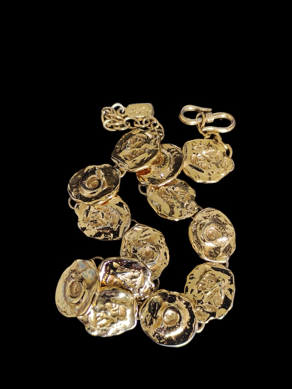 Yves Saint Laurent  - bijoux/collier "fossile" en… - image 2