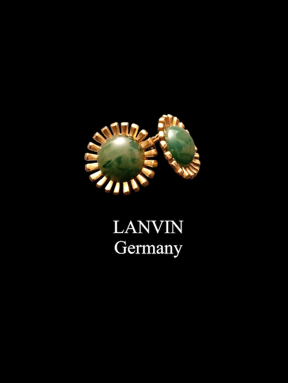 LANVIN Germany - jewelry/clips/earrings - green ca