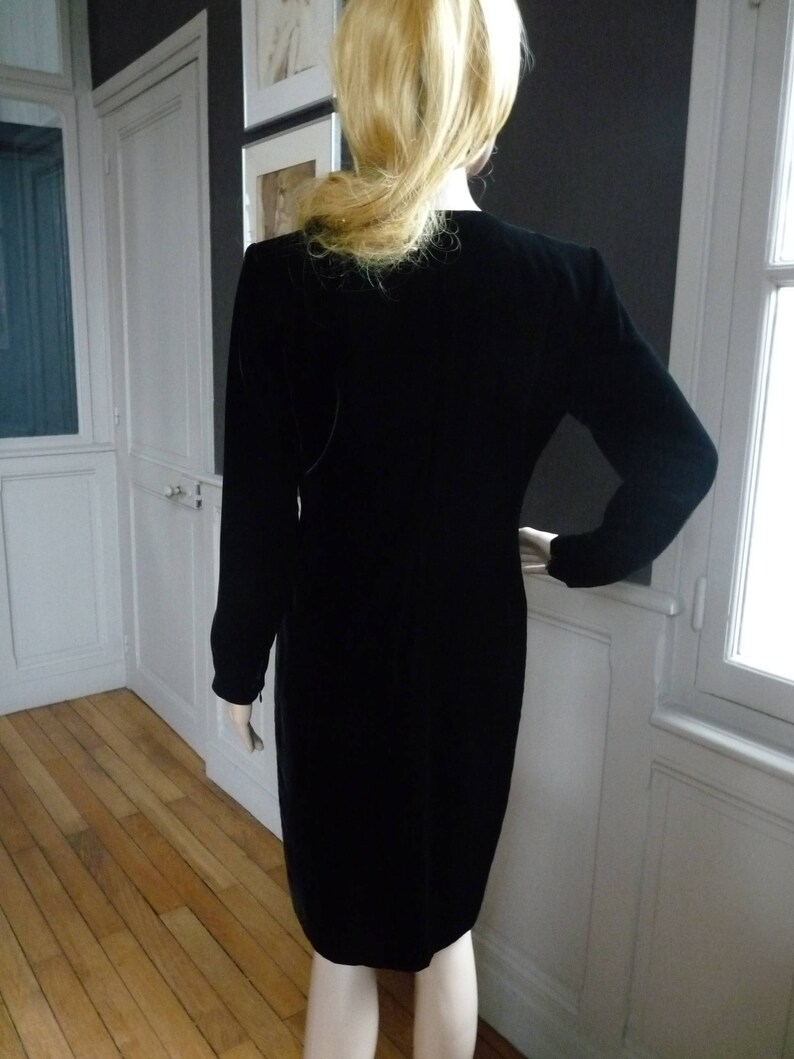 Yves Saint Laurent Rive gauche cocktail/evening/dress dress vintage 80s size 38 FR image 3
