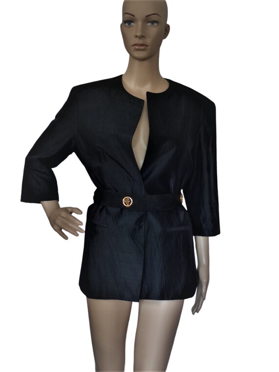 DANIEL HECHTER - vintage silk dress jacket - wome… - image 6