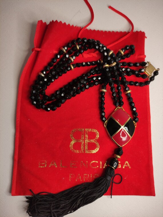 Balenciaga - Jewelry/necklace/long Necklace With Jet Beads