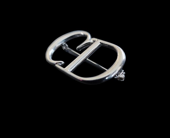 Christian Dior - Dior CD Monogram Logo Jewelry/brooch - Silver
