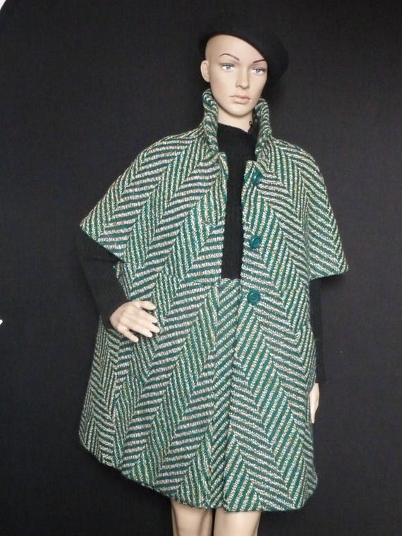 CERRUTI 1881 - skirt suit - coat/cape - vintage 8… - image 1