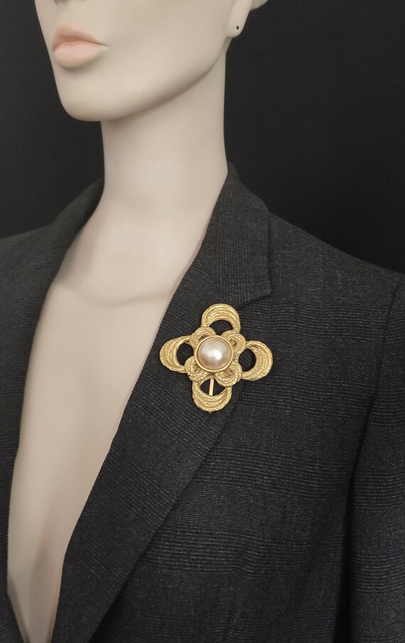 Yves Saint Laurent - bijoux/pendentif/grande broc… - image 5