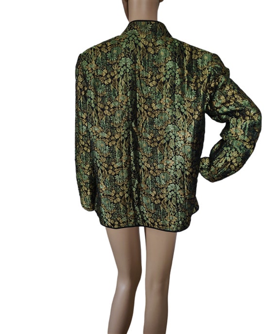 Jean PATOU Paris - dressy jacket, brocade, floral… - image 3