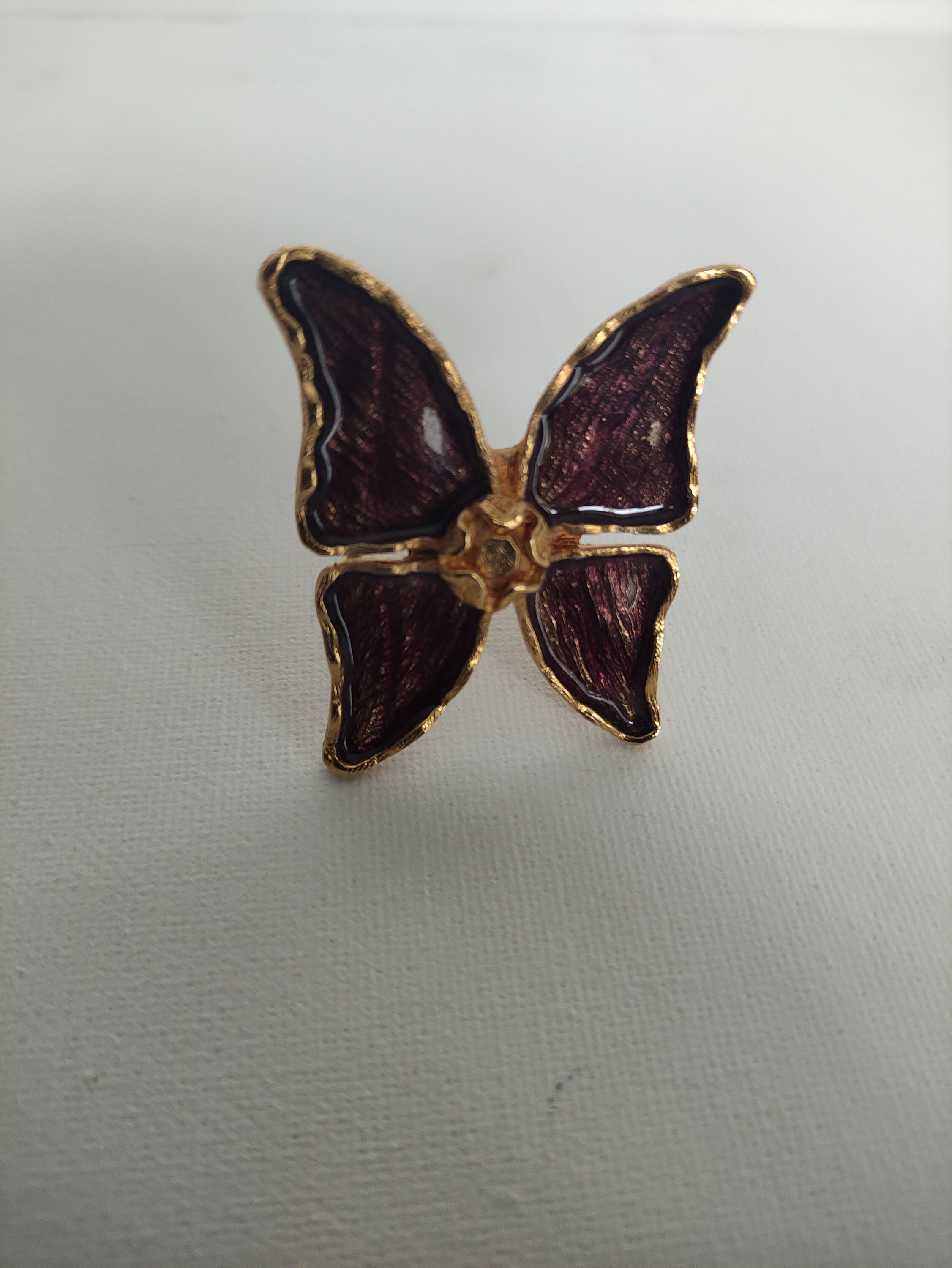 Yves Saint Laurent - YSL - Vintage Purple Butterfly Jewelry/brooch