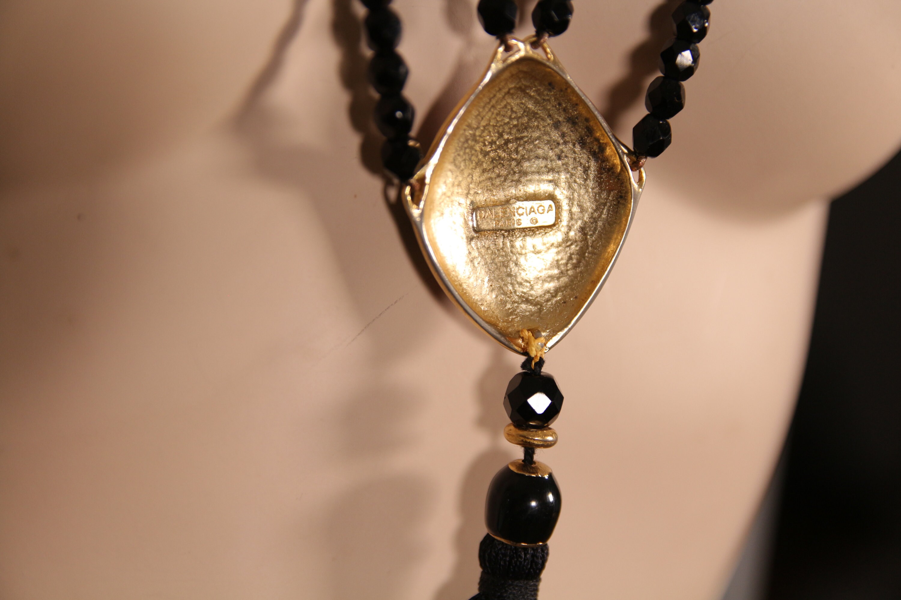 Balenciaga - Jewelry/necklace/long Necklace With Jet Beads Balenciaga - Jewelry/necklace/long Necklace With Jet Beads