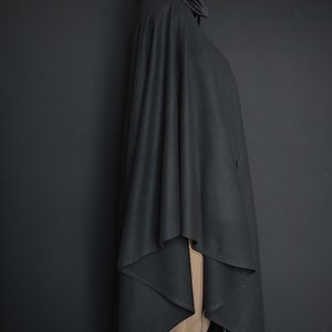 TED LAPIDUS black wool cape vintage 80s size 38/40FR image 5