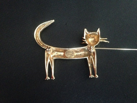 Jean Cocteau Brooch/pin the Cat Creation Anne - Etsy