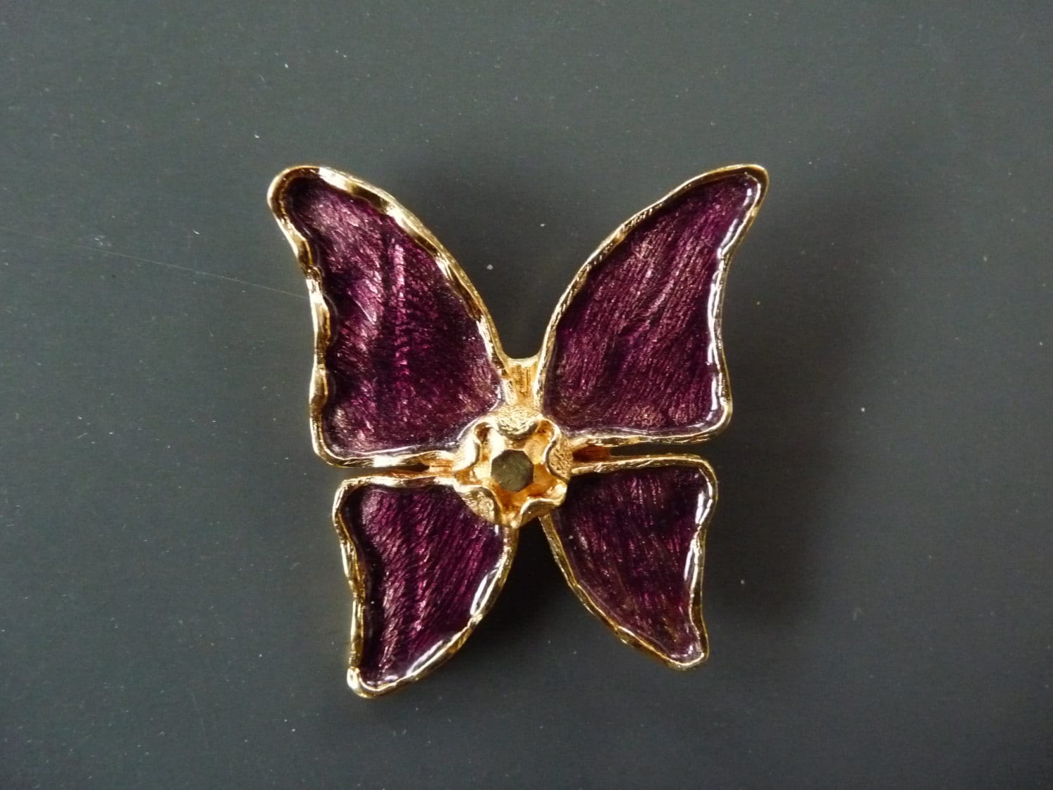 Yves Saint Laurent - YSL - Vintage Purple Butterfly Jewelry/brooch